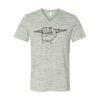 White Marble Unisex Jersey Short-Sleeve V-Neck T-Shirt Thumbnail