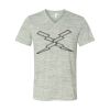 White Marble Unisex Jersey Short-Sleeve V-Neck T-Shirt Thumbnail