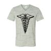 White Marble Unisex Jersey Short-Sleeve V-Neck T-Shirt Thumbnail