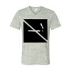 White Marble Unisex Jersey Short-Sleeve V-Neck T-Shirt Thumbnail