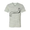 White Marble Unisex Jersey Short-Sleeve V-Neck T-Shirt Thumbnail