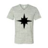 White Marble Unisex Jersey Short-Sleeve V-Neck T-Shirt Thumbnail