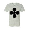 White Marble Unisex Jersey Short-Sleeve V-Neck T-Shirt Thumbnail