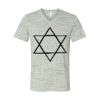 White Marble Unisex Jersey Short-Sleeve V-Neck T-Shirt Thumbnail