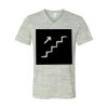 White Marble Unisex Jersey Short-Sleeve V-Neck T-Shirt Thumbnail