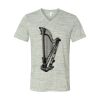 White Marble Unisex Jersey Short-Sleeve V-Neck T-Shirt Thumbnail