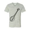 White Marble Unisex Jersey Short-Sleeve V-Neck T-Shirt Thumbnail