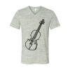 White Marble Unisex Jersey Short-Sleeve V-Neck T-Shirt Thumbnail