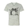 White Marble Unisex Jersey Short-Sleeve V-Neck T-Shirt Thumbnail
