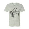White Marble Unisex Jersey Short-Sleeve V-Neck T-Shirt Thumbnail