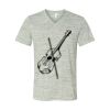White Marble Unisex Jersey Short-Sleeve V-Neck T-Shirt Thumbnail