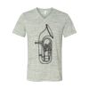 White Marble Unisex Jersey Short-Sleeve V-Neck T-Shirt Thumbnail