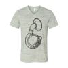 White Marble Unisex Jersey Short-Sleeve V-Neck T-Shirt Thumbnail