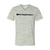 White Marble Unisex Jersey Short-Sleeve V-Neck T-Shirt Thumbnail