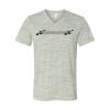 White Marble Unisex Jersey Short-Sleeve V-Neck T-Shirt Thumbnail
