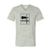 White Marble Unisex Jersey Short-Sleeve V-Neck T-Shirt Thumbnail