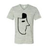 White Marble Unisex Jersey Short-Sleeve V-Neck T-Shirt Thumbnail