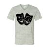 White Marble Unisex Jersey Short-Sleeve V-Neck T-Shirt Thumbnail