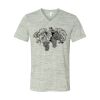 White Marble Unisex Jersey Short-Sleeve V-Neck T-Shirt Thumbnail