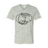 White Marble Unisex Jersey Short-Sleeve V-Neck T-Shirt Thumbnail