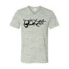 White Marble Unisex Jersey Short-Sleeve V-Neck T-Shirt Thumbnail