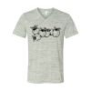 White Marble Unisex Jersey Short-Sleeve V-Neck T-Shirt Thumbnail