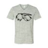 White Marble Unisex Jersey Short-Sleeve V-Neck T-Shirt Thumbnail