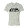 White Marble Unisex Jersey Short-Sleeve V-Neck T-Shirt Thumbnail