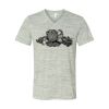 White Marble Unisex Jersey Short-Sleeve V-Neck T-Shirt Thumbnail