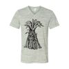 White Marble Unisex Jersey Short-Sleeve V-Neck T-Shirt Thumbnail