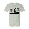 White Marble Unisex Jersey Short-Sleeve V-Neck T-Shirt Thumbnail