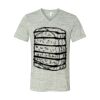 White Marble Unisex Jersey Short-Sleeve V-Neck T-Shirt Thumbnail