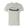 White Marble Unisex Jersey Short-Sleeve V-Neck T-Shirt Thumbnail