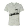 White Marble Unisex Jersey Short-Sleeve V-Neck T-Shirt Thumbnail
