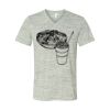 White Marble Unisex Jersey Short-Sleeve V-Neck T-Shirt Thumbnail