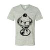 White Marble Unisex Jersey Short-Sleeve V-Neck T-Shirt Thumbnail