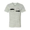 White Marble Unisex Jersey Short-Sleeve V-Neck T-Shirt Thumbnail