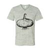 White Marble Unisex Jersey Short-Sleeve V-Neck T-Shirt Thumbnail