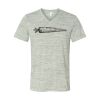 White Marble Unisex Jersey Short-Sleeve V-Neck T-Shirt Thumbnail