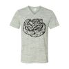 White Marble Unisex Jersey Short-Sleeve V-Neck T-Shirt Thumbnail