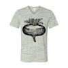 White Marble Unisex Jersey Short-Sleeve V-Neck T-Shirt Thumbnail