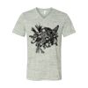 White Marble Unisex Jersey Short-Sleeve V-Neck T-Shirt Thumbnail