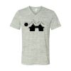 White Marble Unisex Jersey Short-Sleeve V-Neck T-Shirt Thumbnail