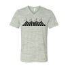 White Marble Unisex Jersey Short-Sleeve V-Neck T-Shirt Thumbnail