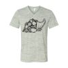 White Marble Unisex Jersey Short-Sleeve V-Neck T-Shirt Thumbnail