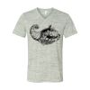 White Marble Unisex Jersey Short-Sleeve V-Neck T-Shirt Thumbnail