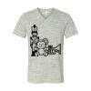 White Marble Unisex Jersey Short-Sleeve V-Neck T-Shirt Thumbnail