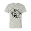 White Marble Unisex Jersey Short-Sleeve V-Neck T-Shirt Thumbnail