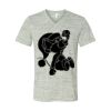 White Marble Unisex Jersey Short-Sleeve V-Neck T-Shirt Thumbnail