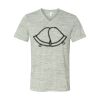 White Marble Unisex Jersey Short-Sleeve V-Neck T-Shirt Thumbnail
